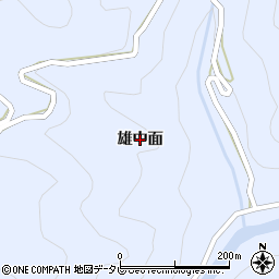 徳島県上勝町（勝浦郡）生実（雄中面）周辺の地図