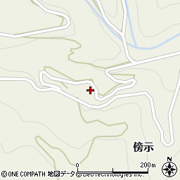 徳島県上勝町（勝浦郡）傍示（西峯）周辺の地図