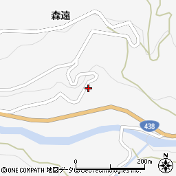 徳島県美馬市木屋平森遠194周辺の地図