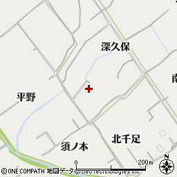徳島県阿南市長生町深久保周辺の地図