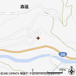 徳島県美馬市木屋平森遠178周辺の地図