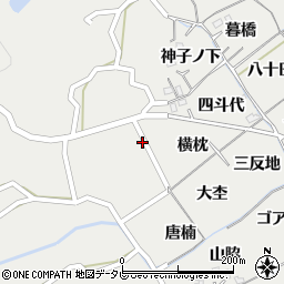徳島県阿南市長生町次郎丸周辺の地図