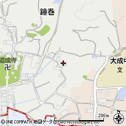 和歌山県日高郡日高川町鐘巻1297周辺の地図