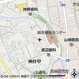 愛媛県西条市神拝甲338-1周辺の地図