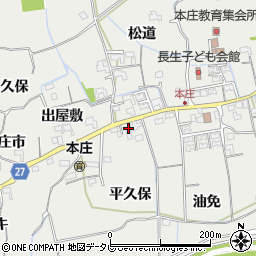 徳島県阿南市長生町（平久保）周辺の地図