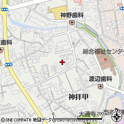 愛媛県西条市神拝甲255-1周辺の地図