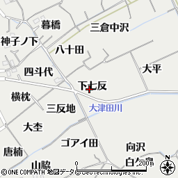 徳島県阿南市長生町下七反周辺の地図