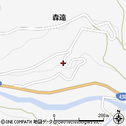 徳島県美馬市木屋平森遠202周辺の地図