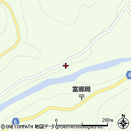 愛媛県四国中央市富郷町寒川山351周辺の地図