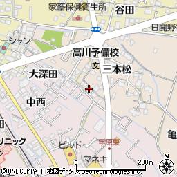 徳島県阿南市才見町三本松36-4周辺の地図