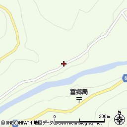愛媛県四国中央市富郷町寒川山353周辺の地図