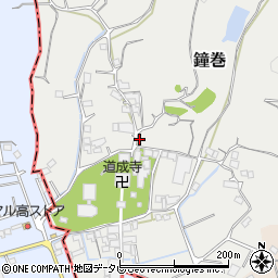 和歌山県日高郡日高川町鐘巻1438周辺の地図