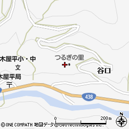 徳島県美馬市木屋平谷口257周辺の地図
