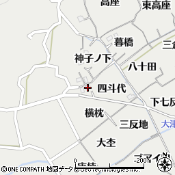 徳島県阿南市長生町山崎周辺の地図