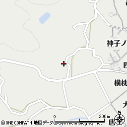 徳島県阿南市長生町谷々周辺の地図