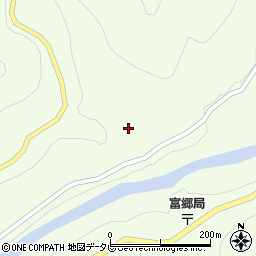 愛媛県四国中央市富郷町寒川山355周辺の地図