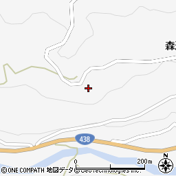 徳島県美馬市木屋平森遠721周辺の地図