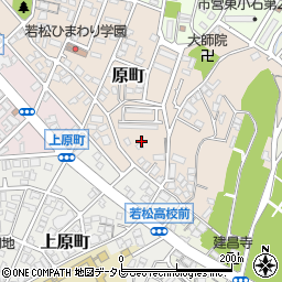 福岡県北九州市若松区原町周辺の地図