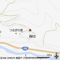 徳島県美馬市木屋平谷口周辺の地図