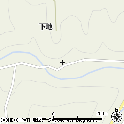 徳島県勝浦郡上勝町傍示下地73周辺の地図
