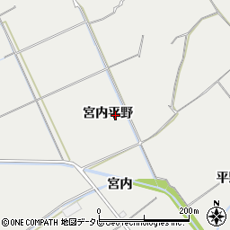 徳島県阿南市長生町宮内平野周辺の地図