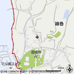和歌山県日高郡日高川町鐘巻1492周辺の地図