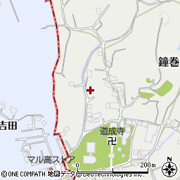 和歌山県日高郡日高川町鐘巻1496周辺の地図