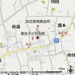徳島県阿南市長生町舟田周辺の地図