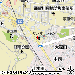 徳島県阿南市富岡町滝の下42周辺の地図