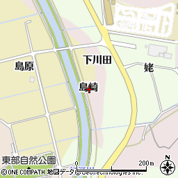 徳島県阿南市七見町（島崎）周辺の地図