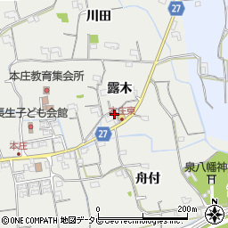 徳島県阿南市長生町露木周辺の地図