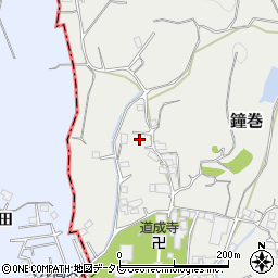 和歌山県日高郡日高川町鐘巻1484周辺の地図