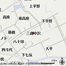 徳島県阿南市長生町（三倉中沢）周辺の地図