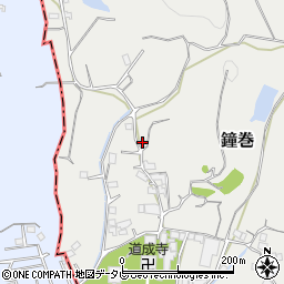 和歌山県日高郡日高川町鐘巻1462周辺の地図