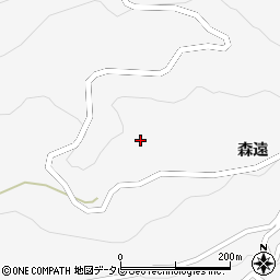 徳島県美馬市木屋平森遠327周辺の地図