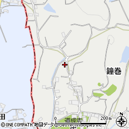 和歌山県日高郡日高川町鐘巻1463周辺の地図