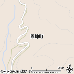 愛媛県松山市恩地町周辺の地図