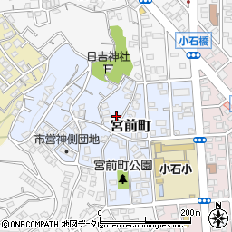 福岡県北九州市若松区宮前町周辺の地図