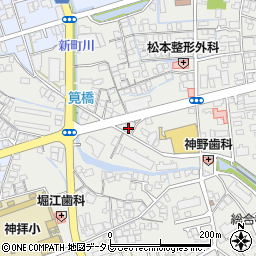 愛媛県西条市神拝甲551周辺の地図
