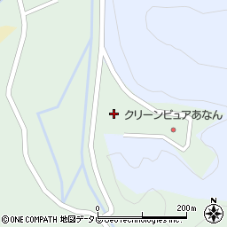 徳島県阿南市熊谷町定方周辺の地図