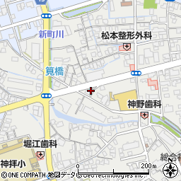愛媛県西条市神拝甲551-1周辺の地図