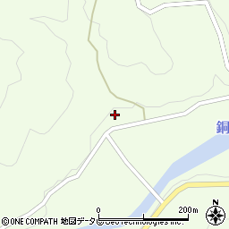 愛媛県四国中央市富郷町寒川山195周辺の地図