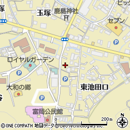 徳島県阿南市富岡町西池田口周辺の地図