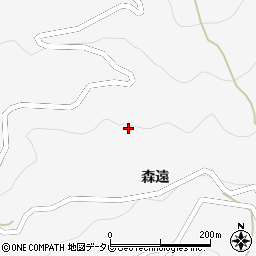 徳島県美馬市木屋平森遠139周辺の地図