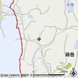 和歌山県日高郡日高川町鐘巻1931周辺の地図