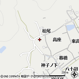 徳島県阿南市長生町善入尻周辺の地図