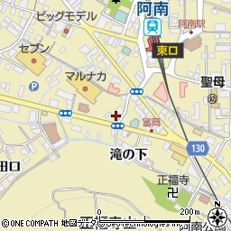 徳島県阿南市富岡町滝の下16周辺の地図