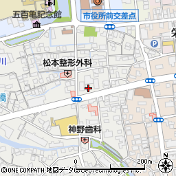 愛媛県西条市神拝甲536-2周辺の地図