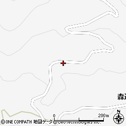 徳島県美馬市木屋平森遠389周辺の地図