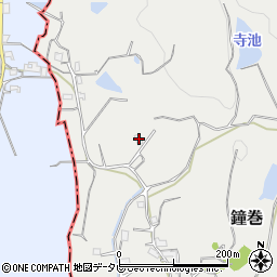 和歌山県日高郡日高川町鐘巻1953周辺の地図